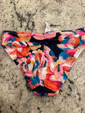 NWT La Blanca Navy Multi Floral Bikini Bottom